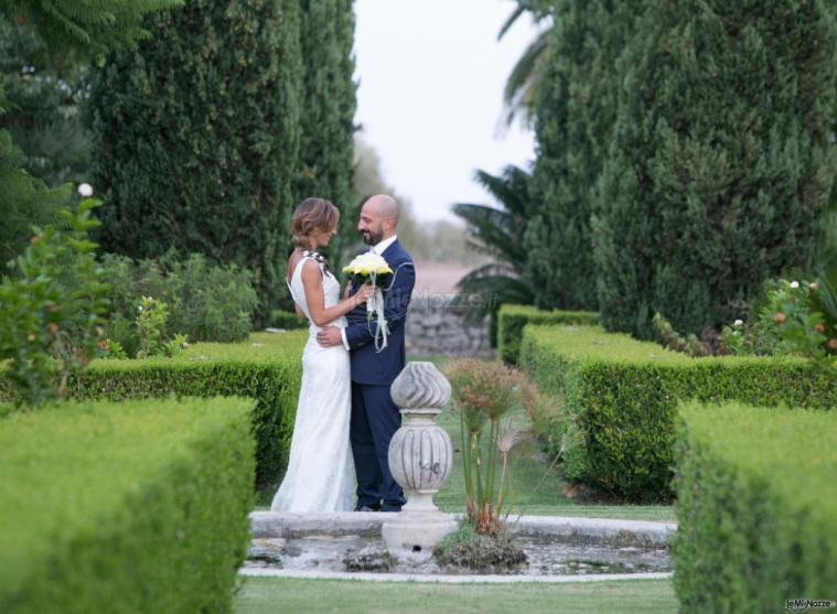 in giardino durante il ricevimento