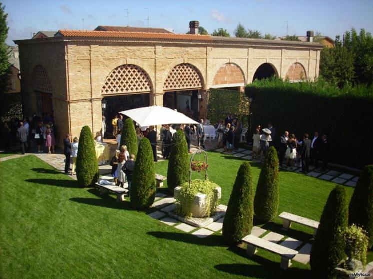 Giardino della location di matrimonio