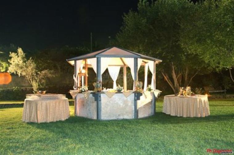 Gazebo per il buffet di nozze