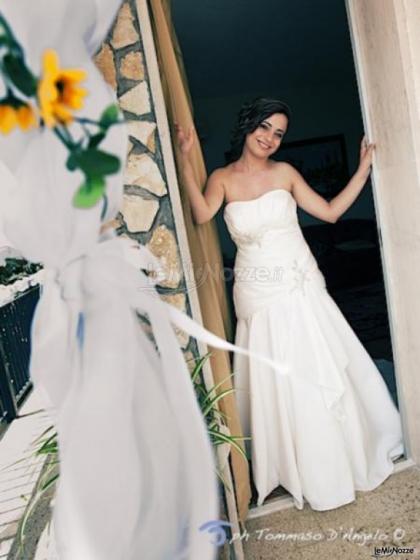 Foto della sposa raggiante