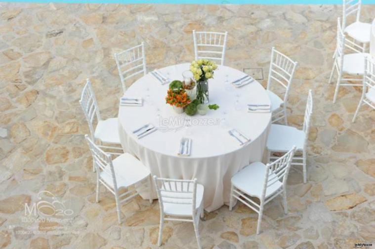 Tavola rotonda allestita da 1000e20 wedding planner