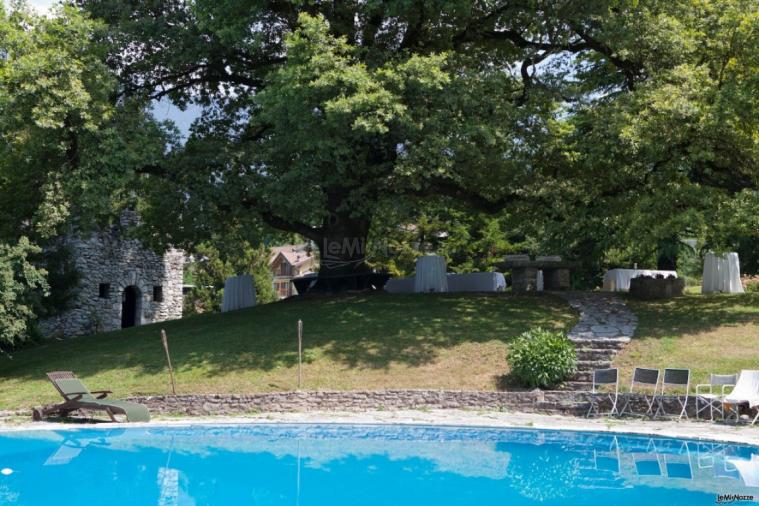 Aperitivo in piscina - Castel Ivano