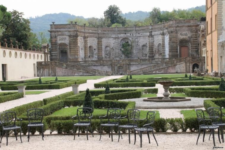 Giardini della villa per il matrimonio a Roma