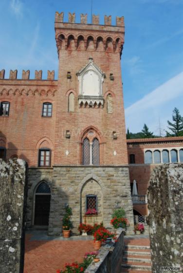 Vista esterna del castello per le nozze