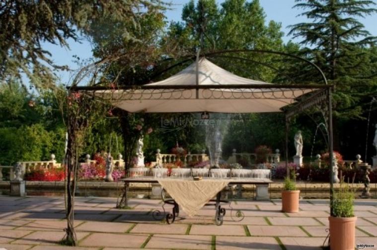 Gazebo per l'aperitivo di matrimonio