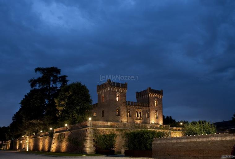 Vista notturna del Castello