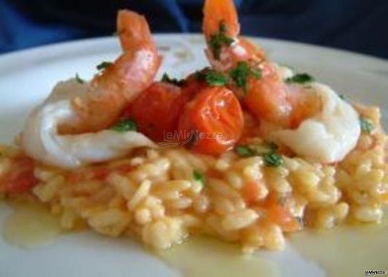 Risotto con gamberi per il matrimonio