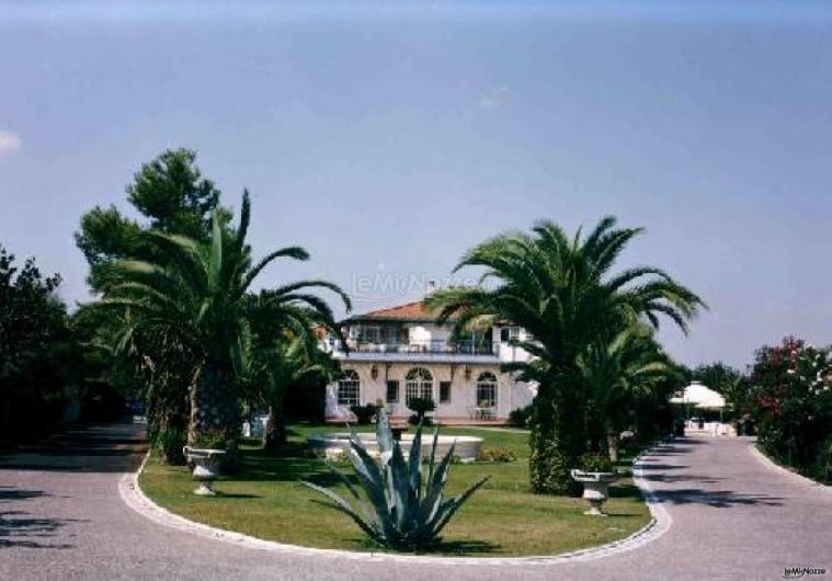 l'ingresso alla villa