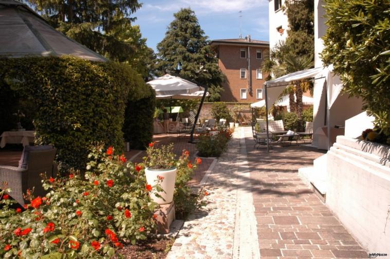 Il gazebo nel parco del ristorante