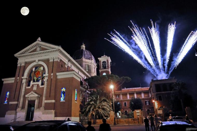 Spettacolo pirotecnico in piazza