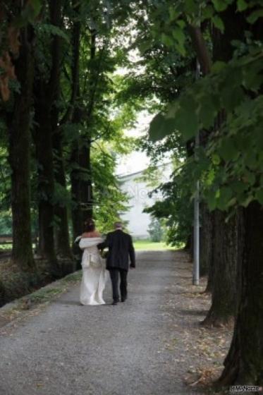 Foto della sposa con il padre