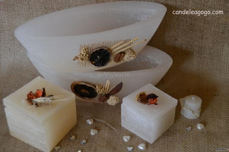 Candele mix bianco