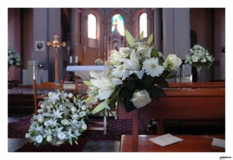 Allestimento per la cerimonia in chiesa 