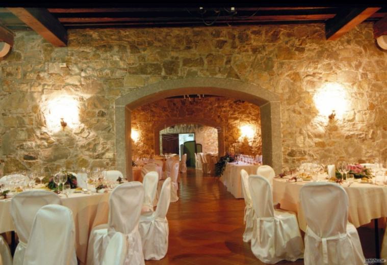 Sala interna per il ricevimento di matrimonio - Ristorante Novecento all'Isola