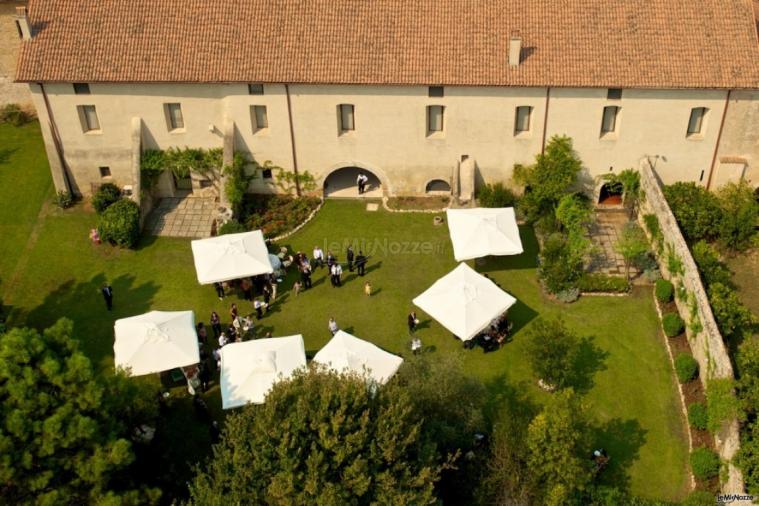 il cortile visto dall'alto