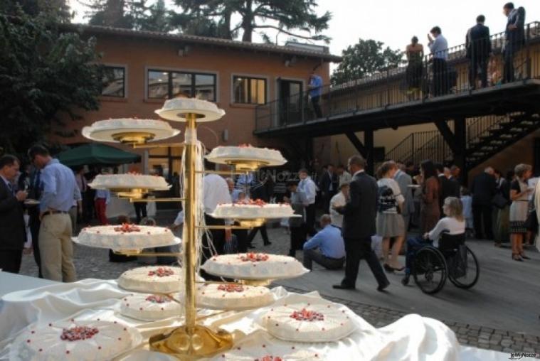 Ristorante l'Antica Posta - Dettaglio della torta nuziale multipiano