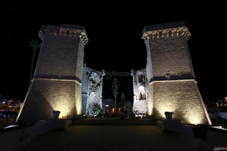 Oasi  Quattro Colonne - l'illuminazione notturna