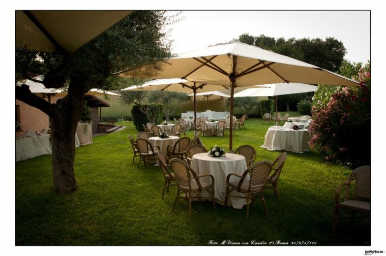 Giardino della location per il matrimonio