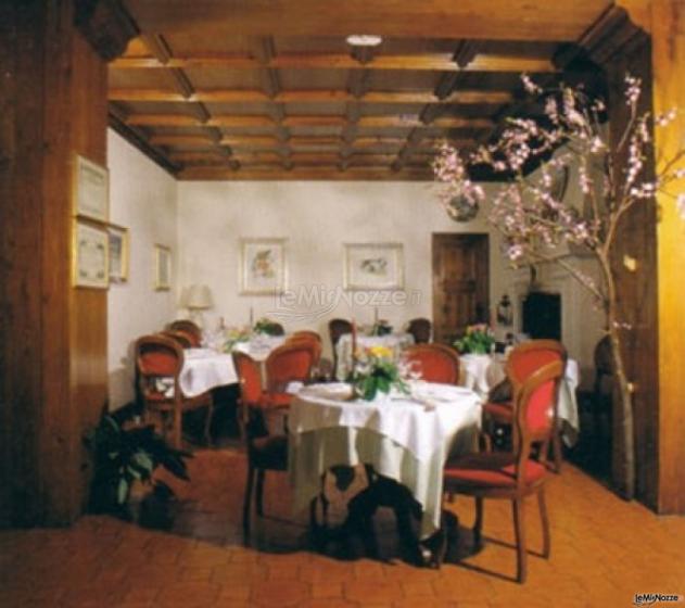 Sala interna per il buffet di nozze