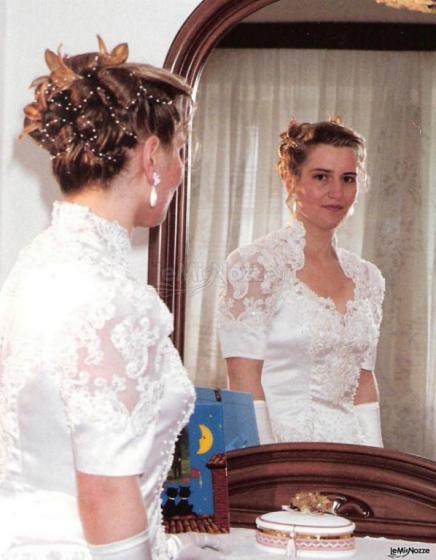 Acconciatura sposa capelli raccolti