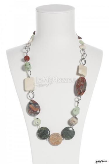 Collana in metallo e pietre dure - Giulia Creations