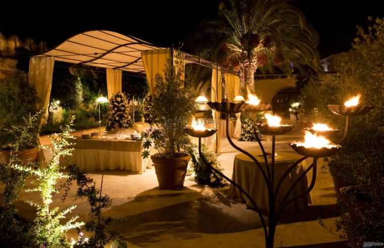 Gazebo bianco per buffet