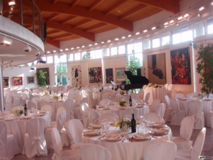 Allestimento sala del museo per il matrimonio