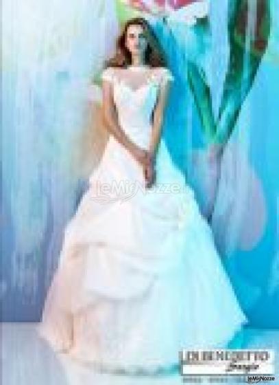 Atelier Di Benedetto Sergio - Abito da sposa con bretelle ed ampia gonna