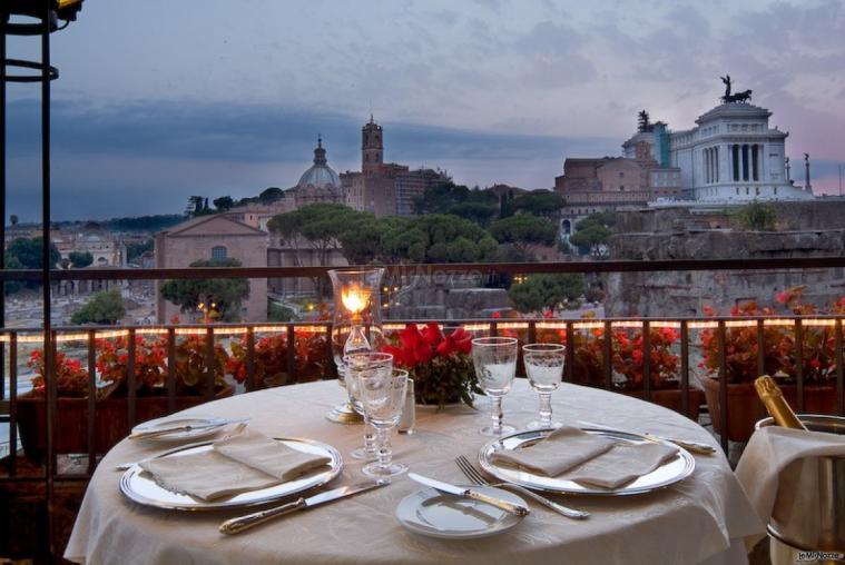 Ristorante con roof garden per il matrimonio a Roma