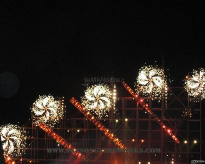 Spettacolo pirotecnico per la festa di matrimonio