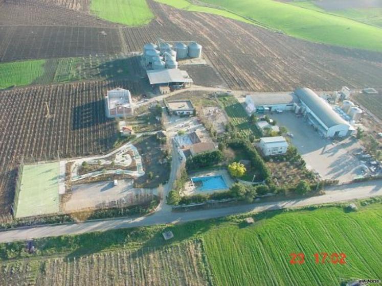 L'Agriturismo Casa Mia visto dall'alto