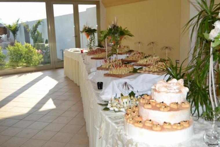 Il Tempio di Giove - Allestimento del buffet per le nozze