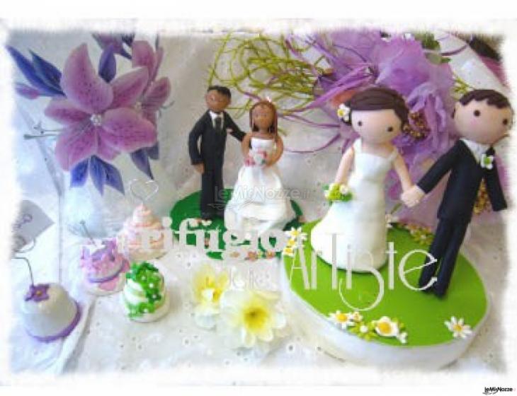 Il Rifugio delle Artiste - Cake topper e segnatavoli