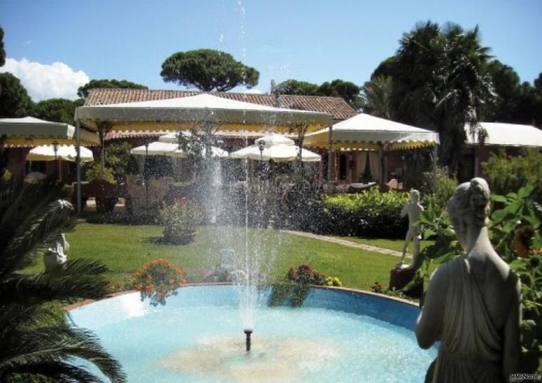 Fontana della location di matrimonio