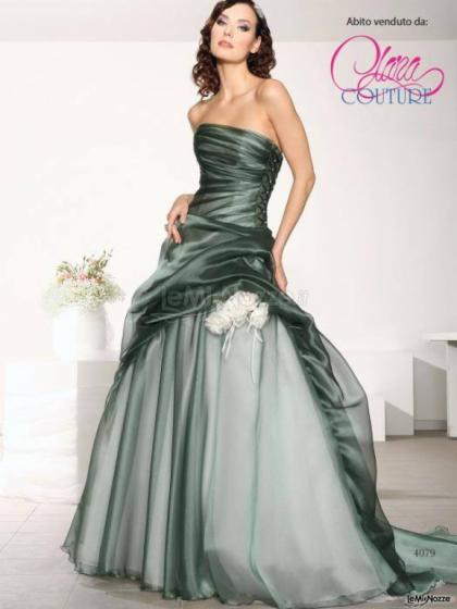 Abito da sposa verde - Clara Couture