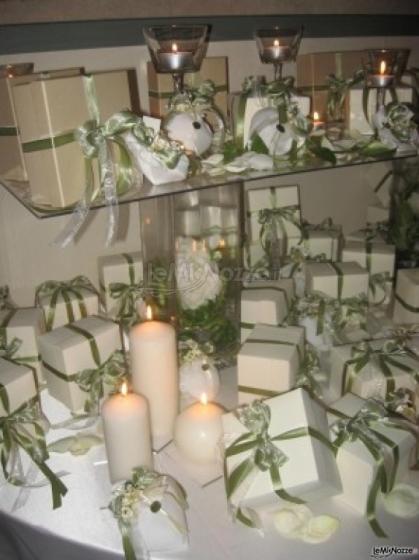 Bomboniere in verde per il matrimonio