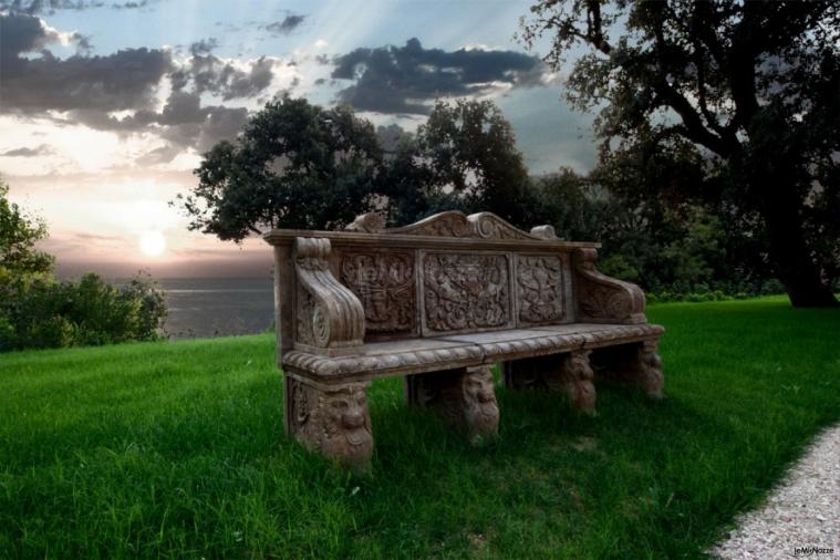 Giardino della villa per il matrimonio