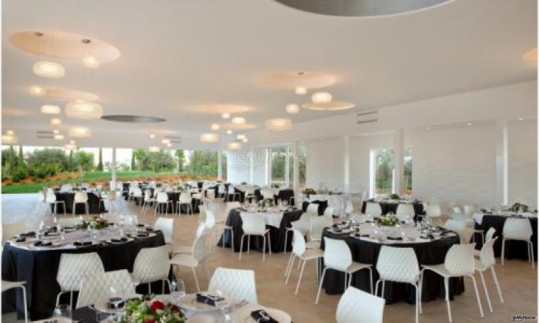 Elegante sala per ricevimenti di matrimonio al Borgo degli Angeli