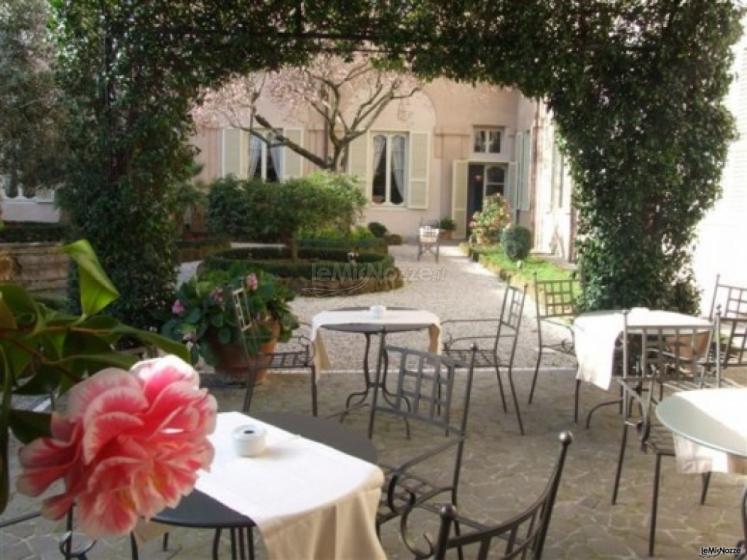 Giardino della location di matrimonio