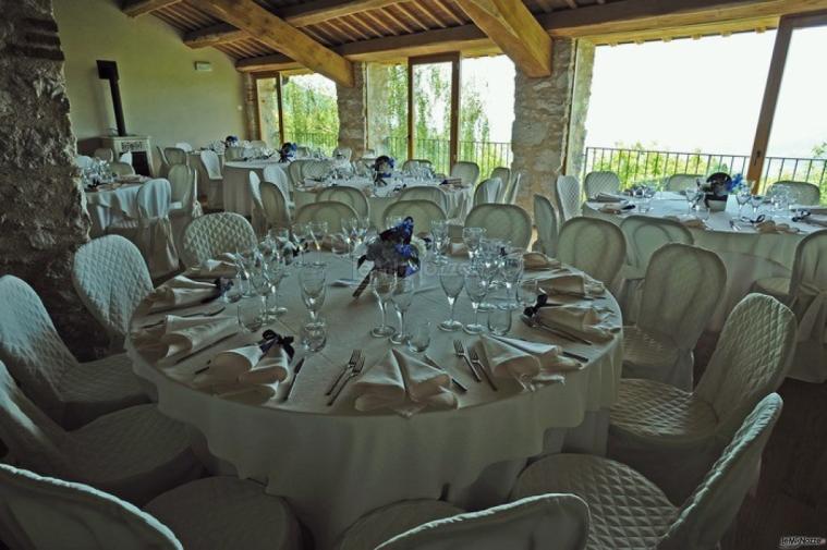 Salone per ricevimento di matrimonio con vista panoramica