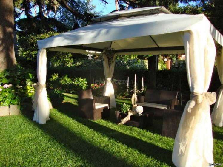 Gazebo per l'aperitivo di matrimonio