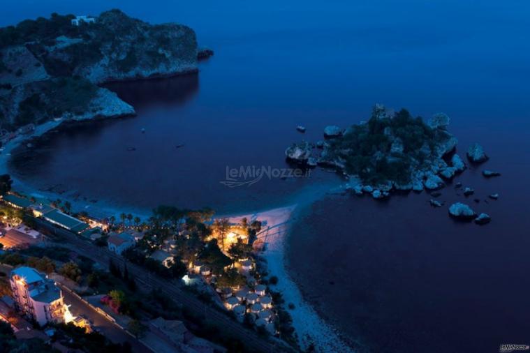 Vista panoramica Isola Bella e La Plage Resort