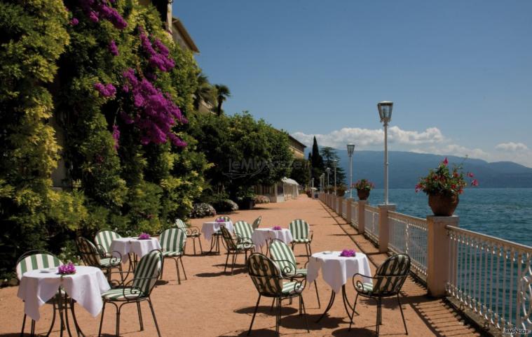 Terrazza per l'aperitivo di matrimonio