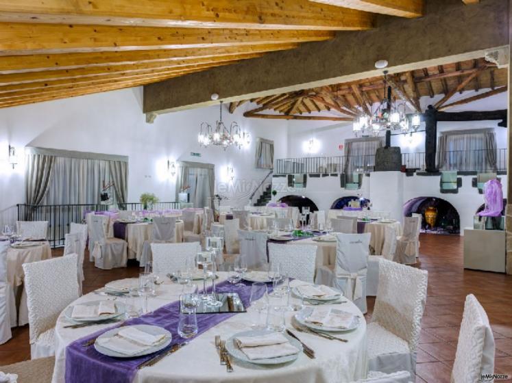 Sala interna per il ricevimento di matrimonio