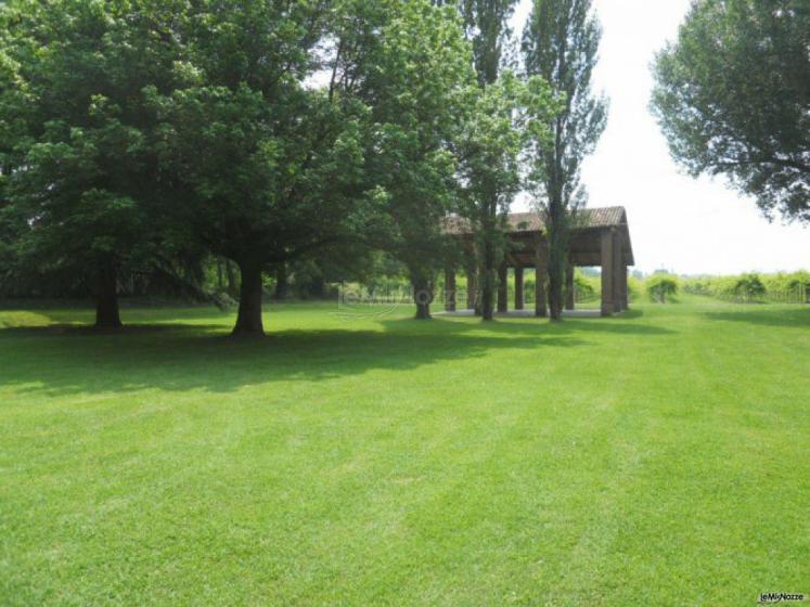 Il vasto parco che circonda la Villa