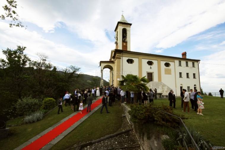 Foto panoramica della location di nozze