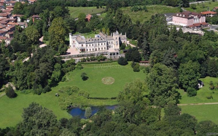 Panoramica della Proprietà Castello e Palazzo dal Pozzo