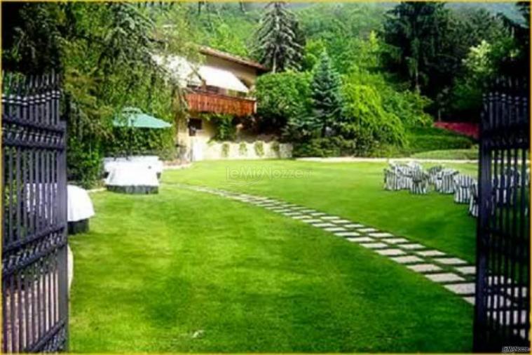 Entrata della villa per il matrimonio