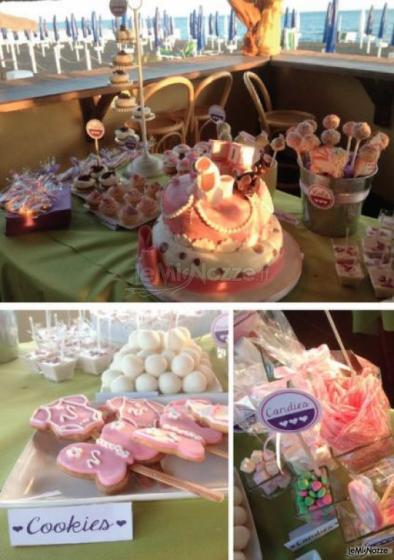 Dessert table battesimo