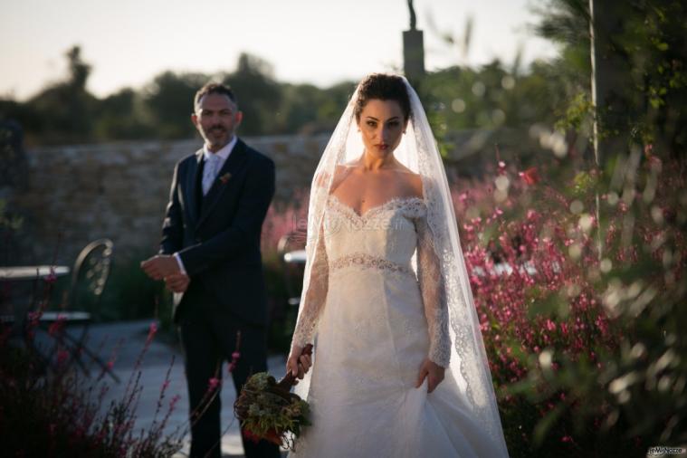 Hotel Casale Milocca - Gli sposi in giardino